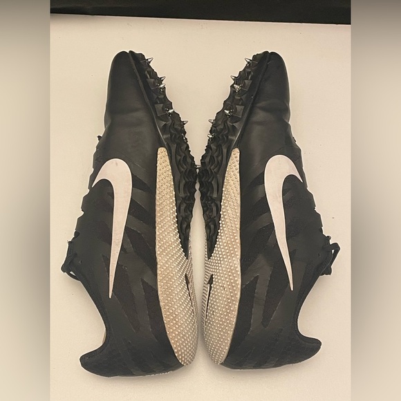Nike Zoom, Rival S MEN’S racing shoe black and white with spikes size 10 - Picture 3 of 9